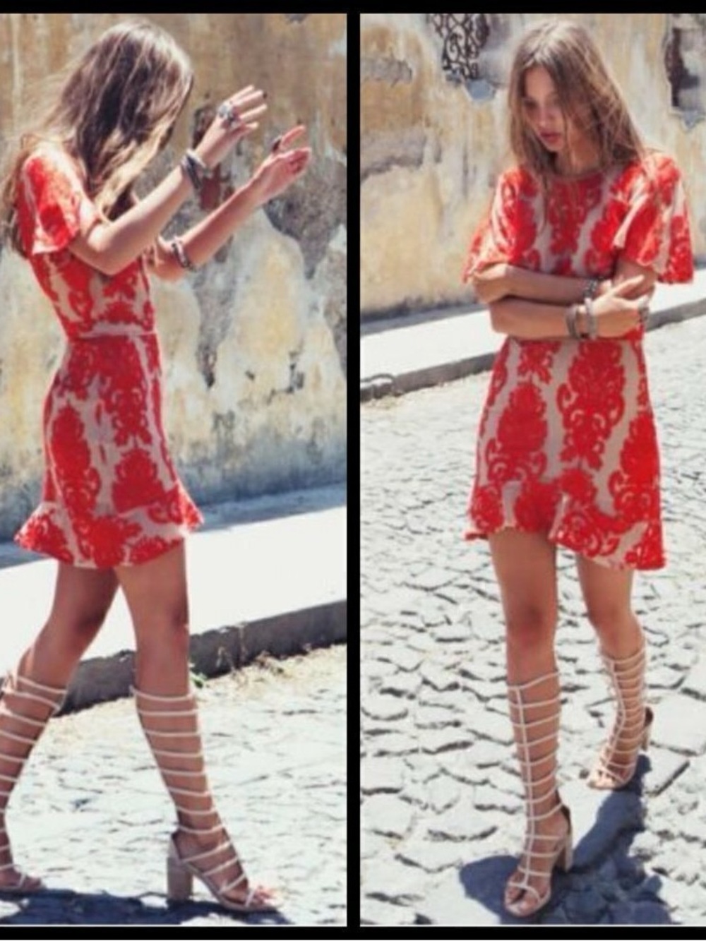 For Love & Lemons San Marcos red dress NWT size XS